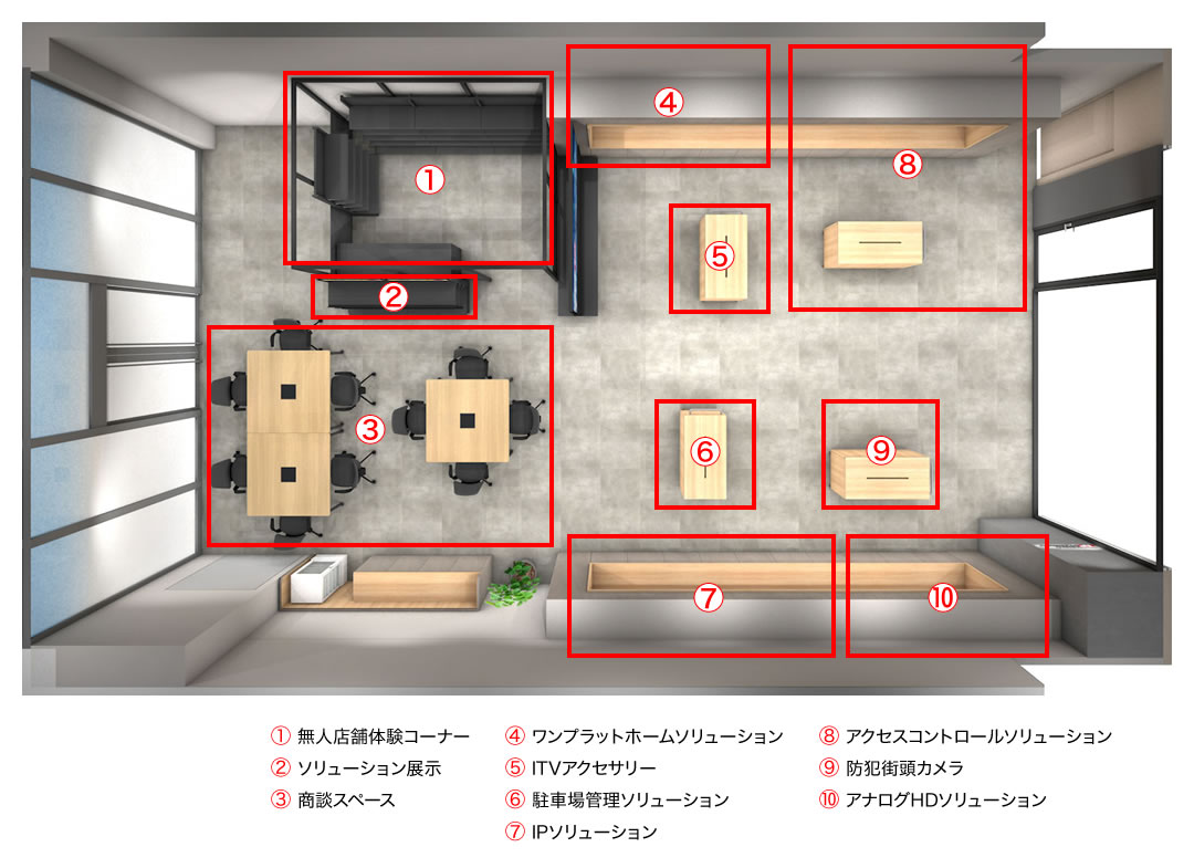 ショールームマップ