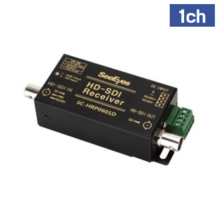 HD-SDI 1ch 電源供給用受信機（制御付）